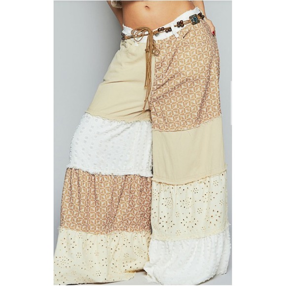 POL Pants - POL Flowy Wide Leg Palazzo Pants Women's Wide Leg Summer Pants Boho Size M NEW